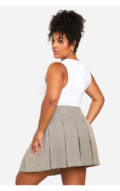 Плісирована спідниця в тон плюс