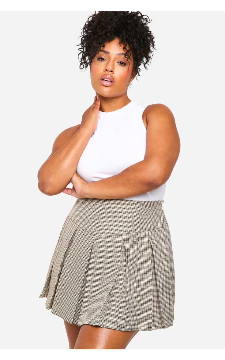 Плісирована спідниця в тон плюс