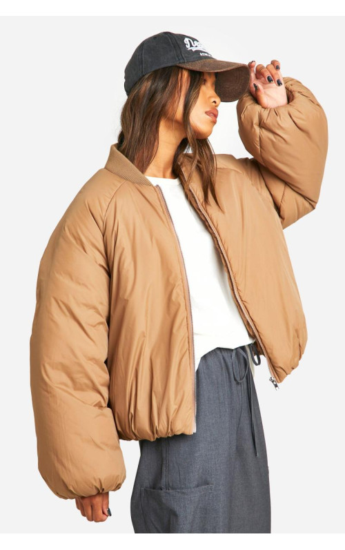 Куртка-пуховик з рукавом реглан