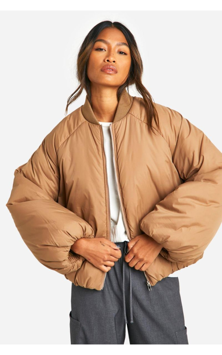 Куртка-пуховик з рукавом реглан